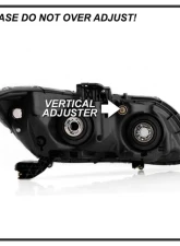 Xtune OE Black Halogen Headlights Honda Civic 2013-2015                                     - HD-JH-HC13-AM-BK - Image 7