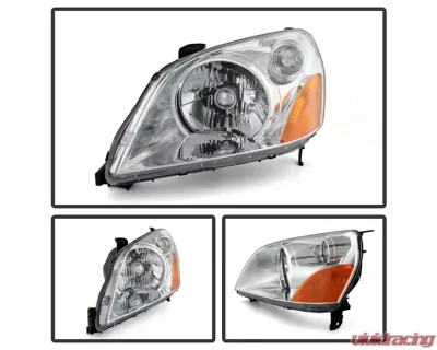 Xtune Chrome Crystal Headlights Honda Pilot 2003-2005 - HD-JH-HPIL03-AM-C