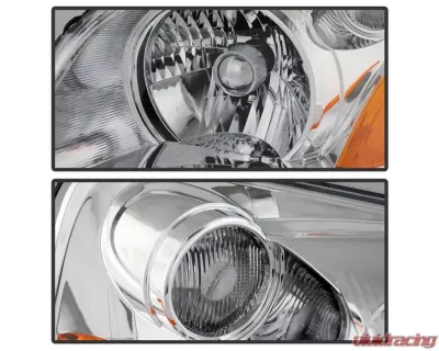 Xtune Chrome Crystal Headlights Honda Pilot 2003-2005 - HD-JH-HPIL03-AM-C