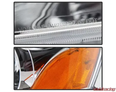 Xtune Chrome Crystal Headlights Honda Pilot 2003-2005 - HD-JH-HPIL03-AM-C