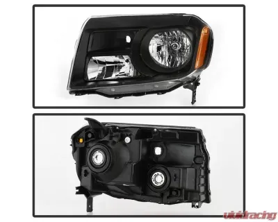 Xtune Black OEM Style Headlights Honda Pilot 2012-2015 - HD-JH-HPIL12-AM-BK