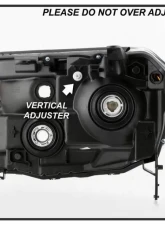 Xtune Black OEM Style Headlights Honda Pilot 2012-2015                                     - HD-JH-HPIL12-AM-BK - Image 7