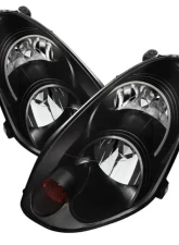 Xtune Black Crystal Headlights Infiniti G35 2005-2006                                     - HD-JH-IG354D-HID-BK - Image 8
