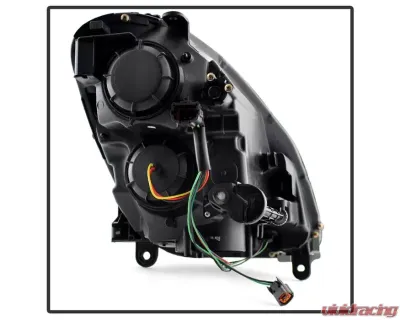Xtune Black Crystal Headlights Infiniti G35 2005-2006 - HD-JH-IG354D-HID-BK