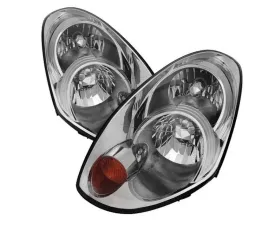 Xtune Chrome Crystal Headlights Infiniti G35 2005-2006