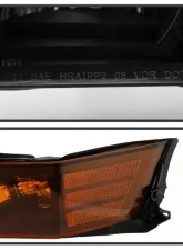 Xtune Black Crystal Headlights Jeep Commander 2006-2010                                     - HD-JH-JCOM06-AM-BK - Image 6