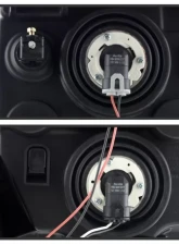 Xtune Black Crystal Headlights Jeep Commander 2006-2010                                     - HD-JH-JCOM06-AM-BK - Image 8