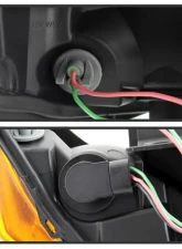 Xtune Black Crystal Headlights Jeep Commander 2006-2010                                     - HD-JH-JCOM06-AM-BK - Image 9