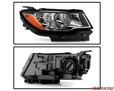 Xtune OE Right Passenger Side Halogen Headlight Jeep Compass 2017-2021 - HD-JH-JCOM17-OE-R