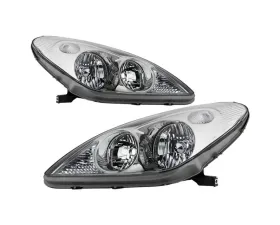 Xtune Chrome Left and Right OEM Style Headlights Lexus ES300 | ES330 2002-2004