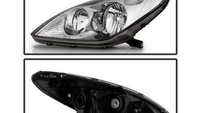 Xtune Chrome Left and Right OEM Style Headlights Lexus ES300 | ES330 2002-2004                                     - HD-JH-LES02-OE - Image 2