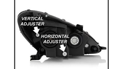 Xtune Chrome Left and Right OEM Style Headlights Lexus ES300 | ES330 2002-2004                                     - HD-JH-LES02-OE - Image 5