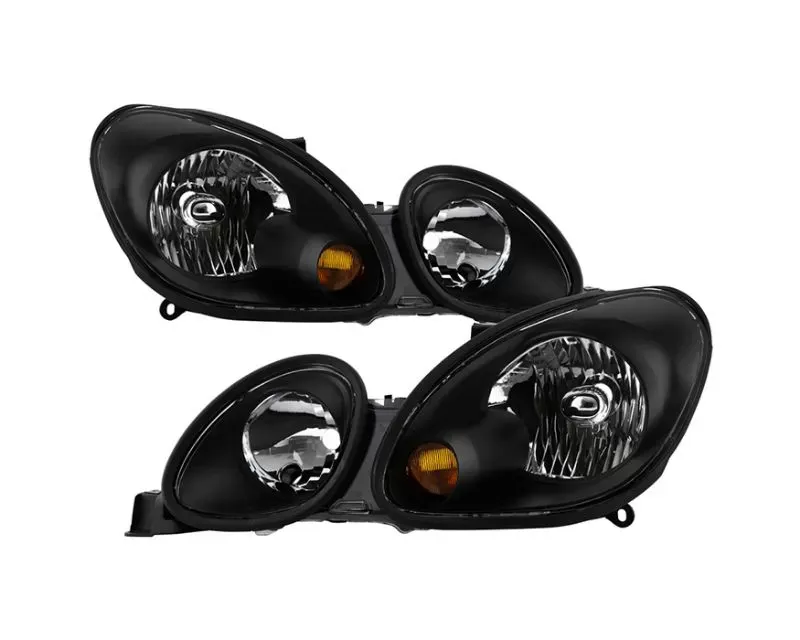 Xtune Black Crystal Headlights Lexus GS300 | GS400 | GS430 1998-2005 - HD-JH-LGS98-BK