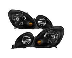 Xtune Black Crystal Headlights Lexus GS300 | GS400 | GS430 1998-2005
