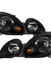 Xtune Black Crystal Headlights Lexus GS300 | GS400 | GS430 1998-2005                                     - HD-JH-LGS98-BK - Image 7