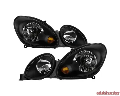 Xtune Black Crystal Headlights Lexus GS300 | GS400 | GS430 1998-2005 - HD-JH-LGS98-BK
