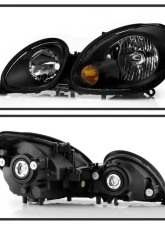 Xtune Black Crystal Headlights Lexus GS300 | GS400 | GS430 1998-2005                                     - HD-JH-LGS98-BK - Image 2