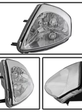 Xtune Chrome Crystal Headlights Mitsubishi Eclipse 2000-2005                                     - HD-JH-ME00-C - Image 2