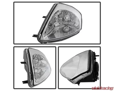 Xtune Chrome Crystal Headlights Mitsubishi Eclipse 2000-2005 - HD-JH-ME00-C