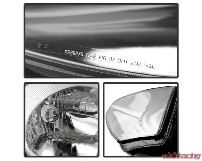Xtune Chrome Crystal Headlights Mitsubishi Eclipse 2000-2005 - HD-JH-ME00-C