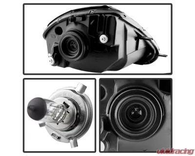 Xtune Chrome Crystal Headlights Mitsubishi Eclipse 2000-2005 - HD-JH-ME00-C