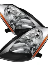 Xtune Chrome Crystal Headlights Nissan 350Z 2003-2005                                     - HD-JH-N350Z-HID-C - Image 5