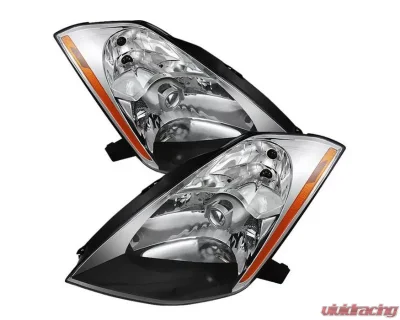 Xtune Chrome Crystal Headlights Nissan 350Z 2003-2005 - HD-JH-N350Z-HID-C