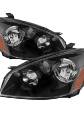 Xtune Black OEM Style Headlights Nissan Altima 2005-2006                                     - HD-JH-NA05-OE-BK - Image 3