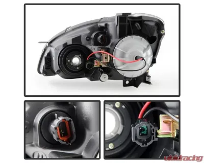 Xtune Black OEM Style Headlights Nissan Altima 2005-2006 - HD-JH-NA05-OE-BK