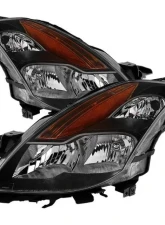 Xtune Black OEM Headlights Nissan Altima Coupe 2008-2009                                     - HD-JH-NA08-2D-BK - Image 4