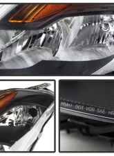 Xtune Black OEM Headlights Nissan Altima Coupe 2008-2009                                     - HD-JH-NA08-2D-BK - Image 2