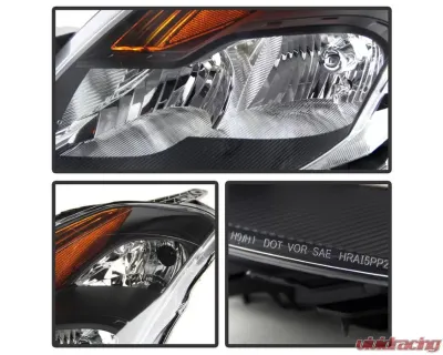 Xtune Black OEM Headlights Nissan Altima Coupe 2008-2009 - HD-JH-NA08-2D-BK