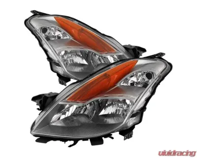 Xtune Chrome OEM Headlights Nissan Altima Coupe 2008-2009 - HD-JH-NA08-2D-C