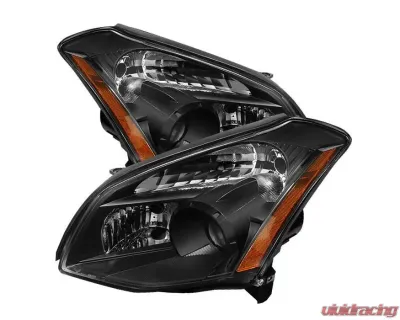Xtune Black Crystal Headlights Nissan Maxima 2007-2008 - HD-JH-NM07-AM-BK