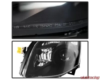 Xtune Black Crystal Headlights Nissan Maxima 2007-2008 - HD-JH-NM07-AM-BK