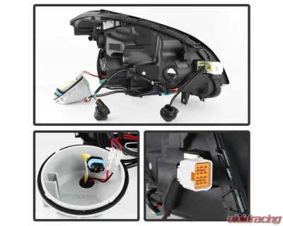 Xtune Black Crystal Headlights Nissan Maxima 2007-2008 - HD-JH-NM07-AM-BK