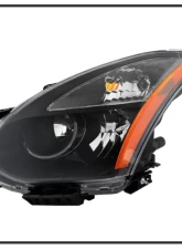 Xtune Black OEM Style Headlights Nissan Rogue 2008-2013                                     - HD-JH-NROG08-AM-BK - Image 2