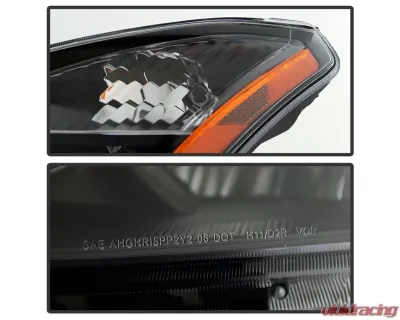 Xtune Black OEM Style Headlights Nissan Rogue 2008-2013 - HD-JH-NROG08-AM-BK