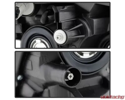 Xtune Black OEM Style Headlights Nissan Rogue 2008-2013 - HD-JH-NROG08-AM-BK