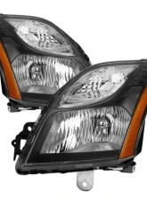 Xtune Black OEM Style Headlights Nissan Sentra 2010-2012                                     - HD-JH-NS10-AM-BK - Image 7