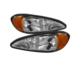 Xtune Chrome Crystal Headlights Pontiac Grand Am 1999-2005