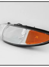 Xtune Chrome Crystal Headlights W/ Amber Corner Lights Pontiac Grand Prix 1997-2003                                     - HD-JH-PGPRIX-SET-AM-C - Image 4