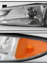 Xtune Chrome Crystal Headlights W/ Amber Corner Lights Pontiac Grand Prix 1997-2003                                     - HD-JH-PGPRIX-SET-AM-C - Image 5