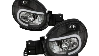 Xtune Black Headlights With Light Tube DRL Subaru Impreza | Outback Sport | WRX 2002-2003                                     - HD-JH-SI02-LB-BK - Image 10