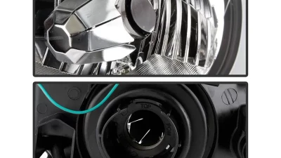 Xtune Black Headlights With Light Tube DRL Subaru Impreza | Outback Sport | WRX 2002-2003                                     - HD-JH-SI02-LB-BK - Image 3