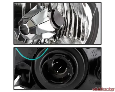 Xtune Black Headlights With Light Tube DRL Subaru Impreza | Outback Sport | WRX 2002-2003 - HD-JH-SI02-LB-BK