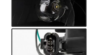 Xtune Black Headlights With Light Tube DRL Subaru Impreza | Outback Sport | WRX 2002-2003                                     - HD-JH-SI02-LB-BK - Image 4