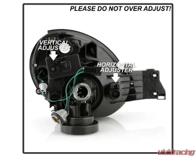 Xtune Black Headlights With Light Tube DRL Subaru Impreza | Outback Sport | WRX 2002-2003 - HD-JH-SI02-LB-BK