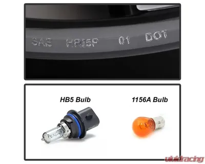 Xtune Black Headlights With Light Tube DRL Subaru Impreza | Outback Sport | WRX 2002-2003 - HD-JH-SI02-LB-BK