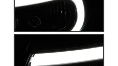 Xtune Black Headlights With Light Tube DRL Subaru Impreza | Outback Sport | WRX 2002-2003                                     - HD-JH-SI02-LB-BK - Image 8